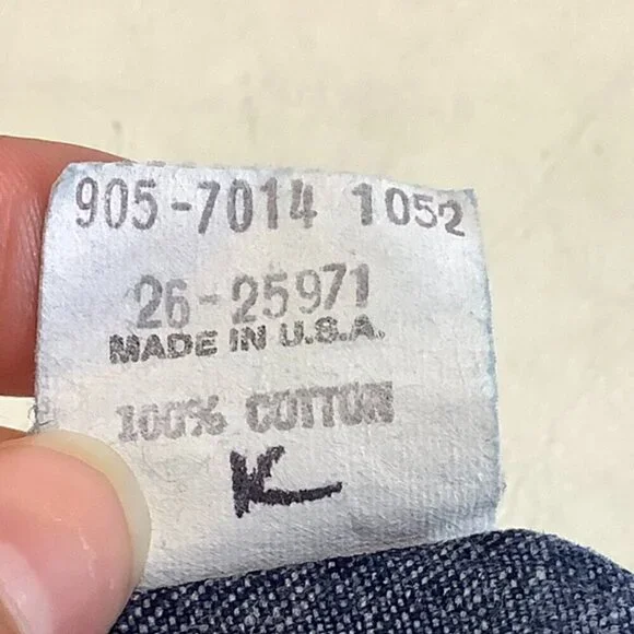 Vintage Oshkosh Denim Jean Jumper Dress Nautical Royal Marine Size 5 - Picture 10 of 11